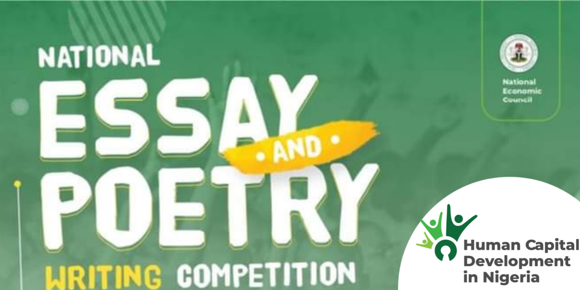 FG NATIONAL ESSAY AND POETRY HRITING COMPETITION 2022