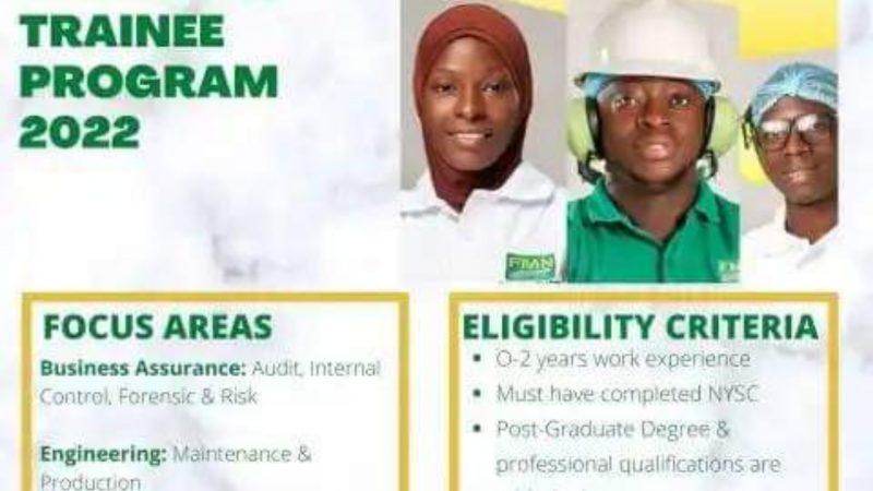 www.fmnplc.com 2022 FMN Graduate Trainee Eligibility, Requirements How To Apply