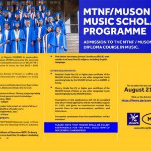 www.muson.org MTNF/MUSON MUSIC Scholars Programme 2022/2023 for Nigerians