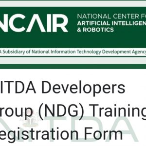 NITDA Developers Group Training Application Registration Form Portal 2022