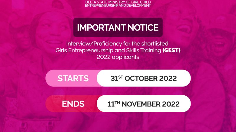 Project GEST Update: Interview/Proficiency for the shortlisted Girls Entrepreneurship and Skills Training