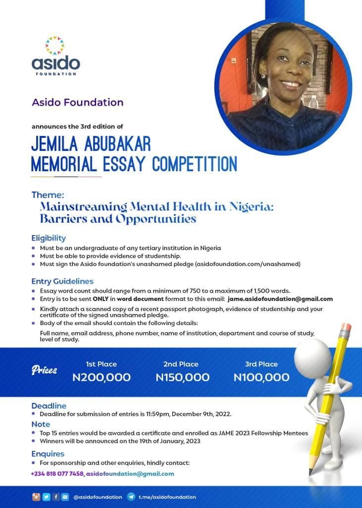 Jemila Abubakar Memorial Essay (JAME) competition