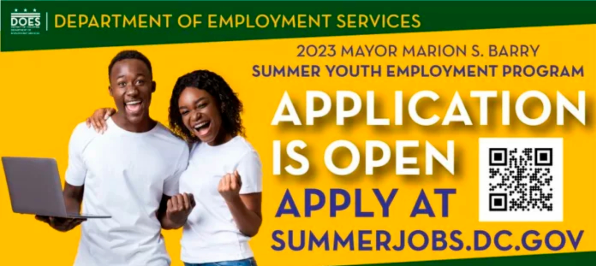 Summer Youth Employment Program 2023 for Mayor Marion Barry