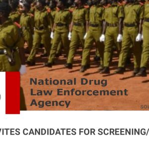 NDLEA Recruitment Screening and Interview Date 2023
